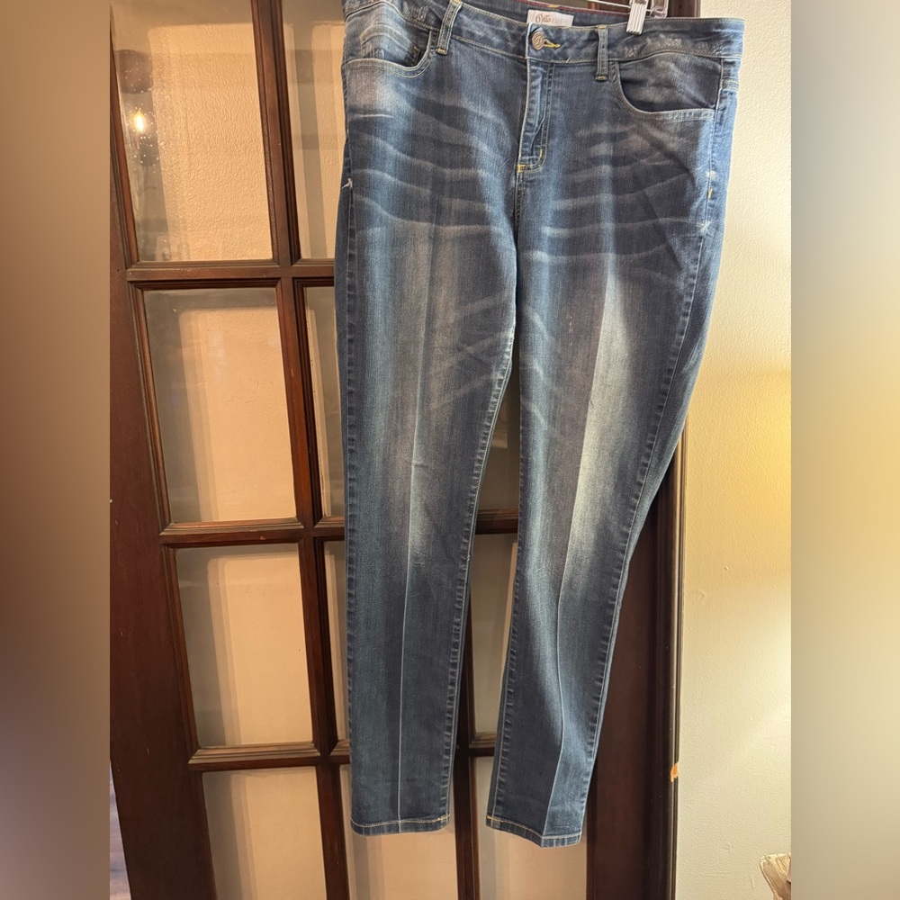 Cello Women's Straight Leg Blue Jeans